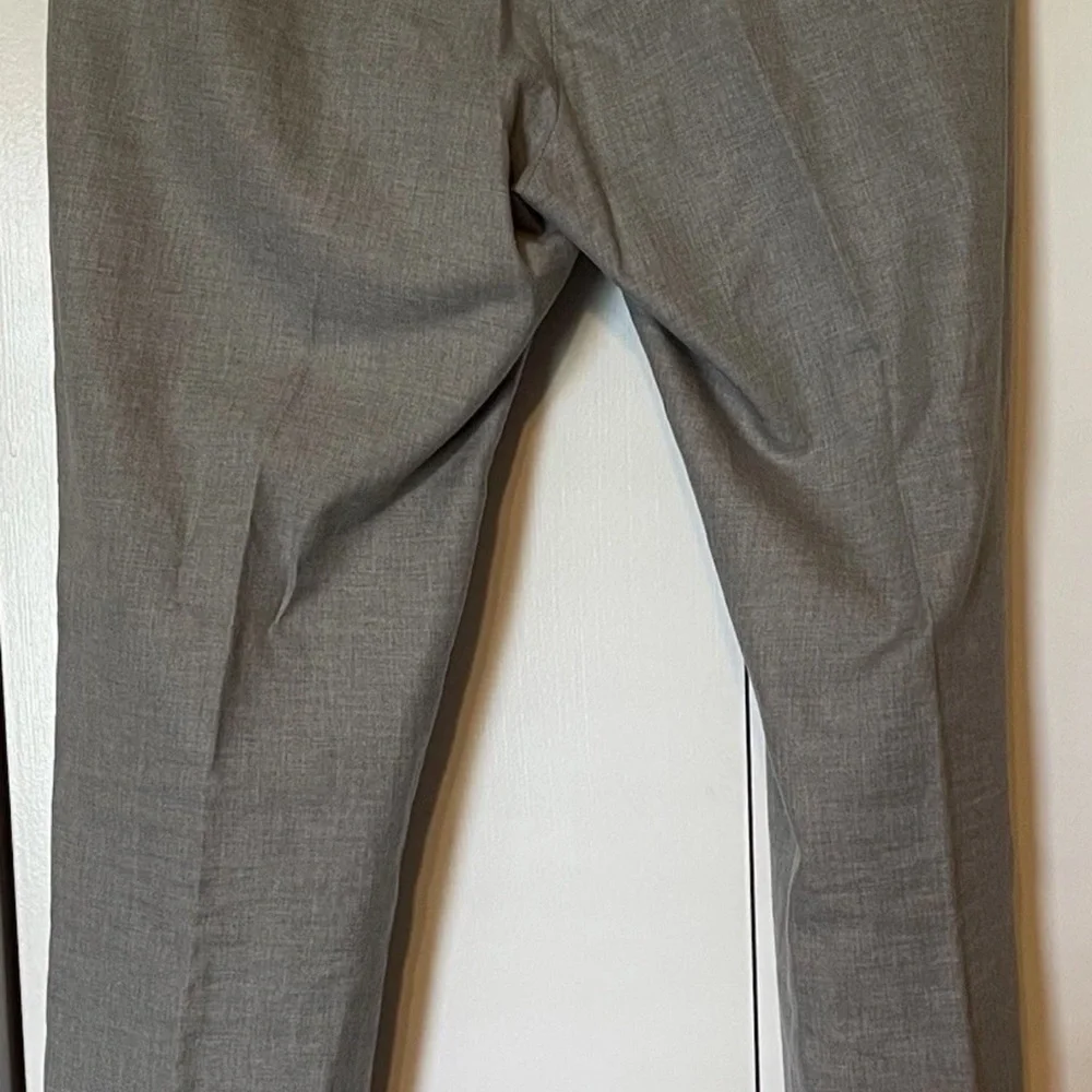 J.Crew Bowery Mens Pants 34x32 Slim Fit Stretch Chinos Gray Cotton Office Preppy